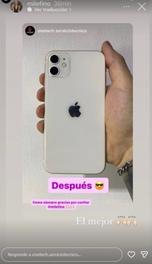 Testimonio cliente Onetech - reparación iPhone