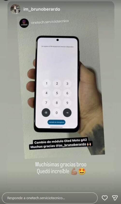 Testimonio cliente Onetech - cambio de módulo Motorola