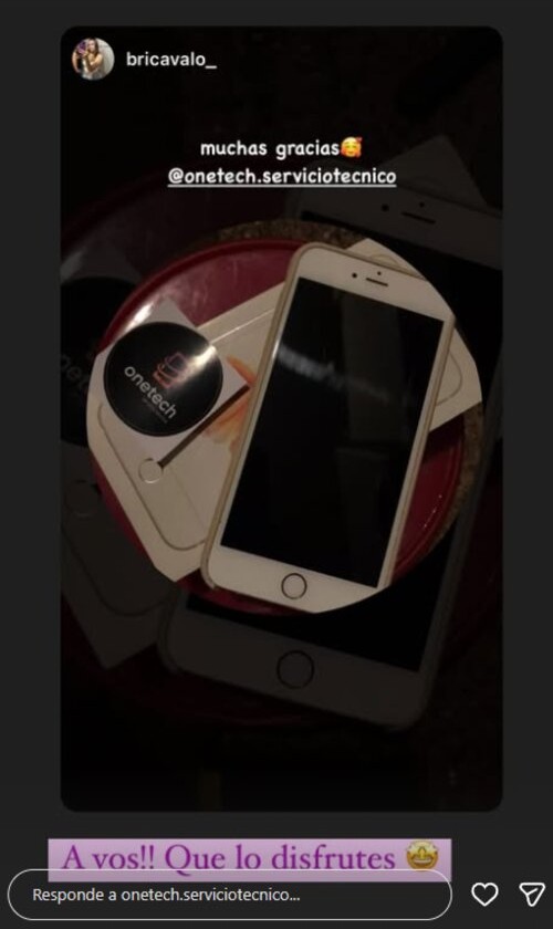 Testimonio cliente Onetech - reparación iPhone